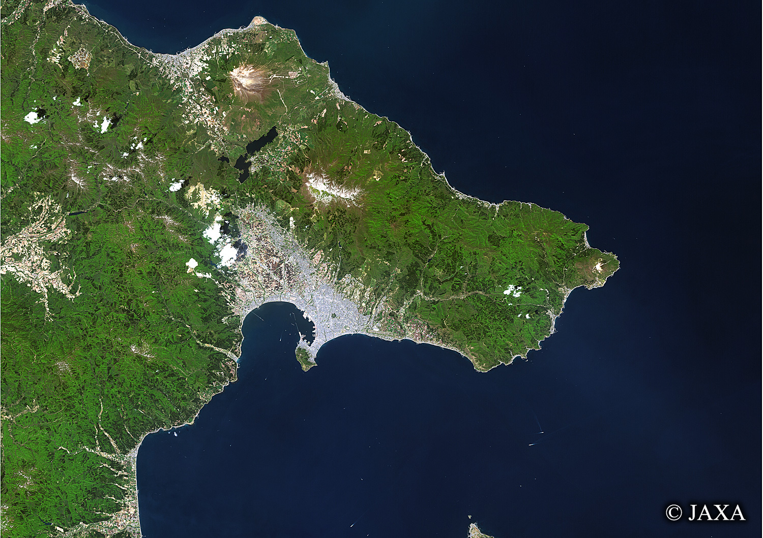 だいちから見た日本の都市 亀田半島:衛星画像